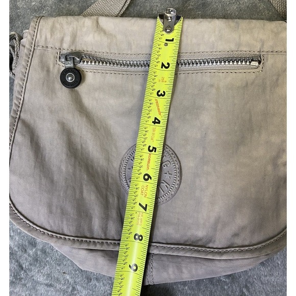 Kipling Lightweight Fold Over Flap Everyday Crossbody Purse, Light Gray - Picture 10 of 15